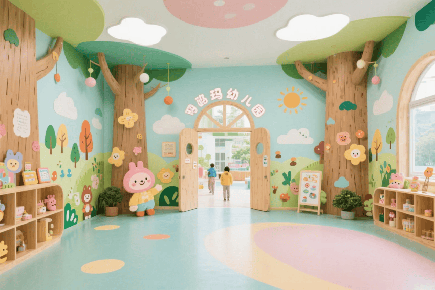 合肥1800平幼兒園設(shè)計(jì)效果分享