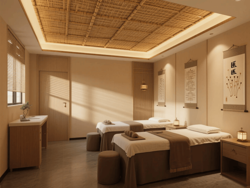 合肥1500平中醫(yī)館設(shè)計(jì)——傳統(tǒng)中醫(yī)文化與現(xiàn)代醫(yī)療功能有機(jī)融合