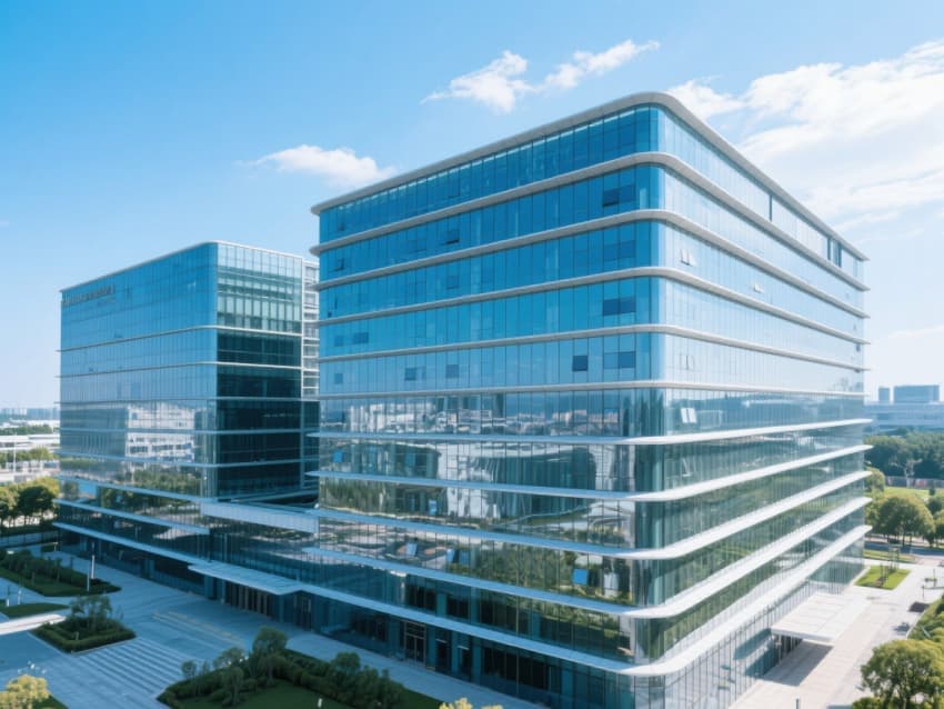 合肥5000平貿(mào)易公司綜合辦公樓設(shè)計(jì)效果分享