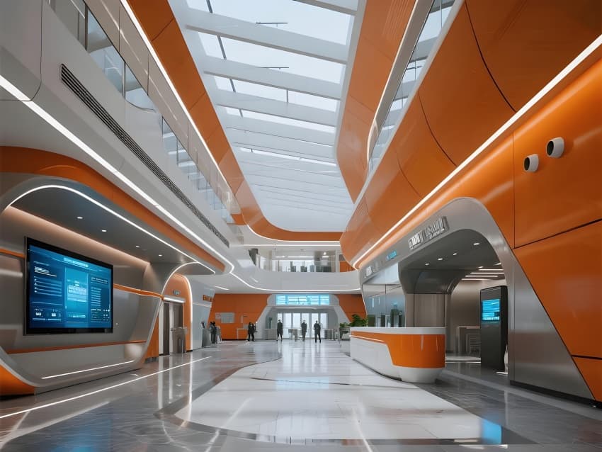 合肥7000平物流公司辦公樓內(nèi)部設(shè)計(jì)效果分享