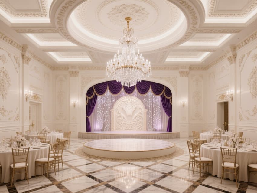 1300平合肥宴會(huì)廳設(shè)計(jì)效果分享